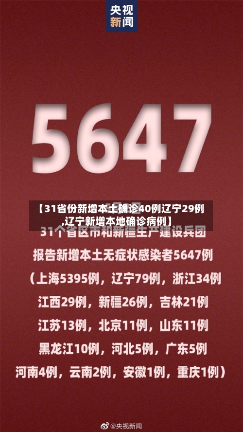 【31省份新增本土确诊40例辽宁29例,辽宁新增本地确诊病例】-第2张图片