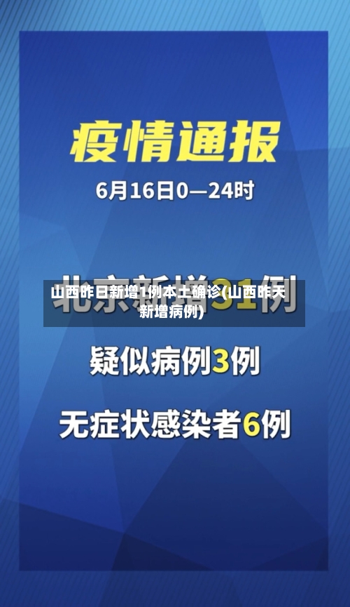 山西昨日新增1例本土确诊(山西昨天新增病例)-第3张图片