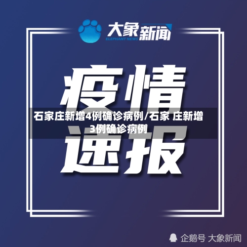 石家庄新增4例确诊病例/石家 庄新增3例确诊病例