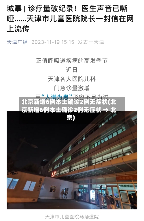 北京新增6例本土确诊2例无症状(北京新增6例本土确诊2例无症状 → 北京)-第2张图片